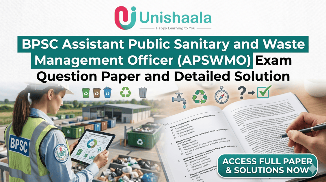 BPSC APSWMO Exam Question Paper and Detailed Solutions Now Available on Unishaala – Download & Boost Your Preparation